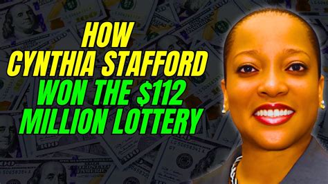cynthia lottery winner broke|Cynthia Stafford: The Lottery Winner Who Blew $112 Million .